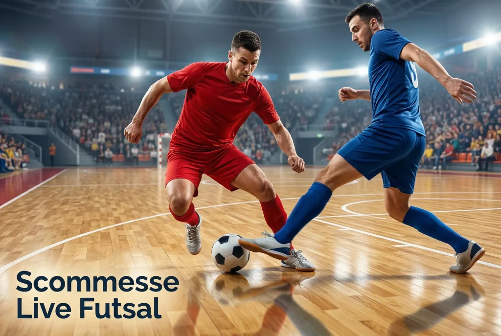 Scommesse live sul futsal calcio a 5 in tempo reale